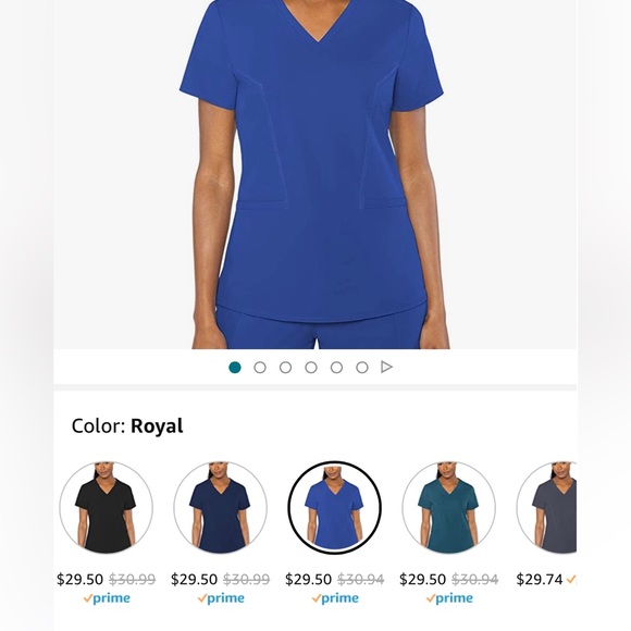 Med Couture Peaches Scrubs Set - Picture 2 of 5